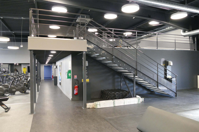 Mezzanine ERP Salle de gym Mezzanine ERP Salle de gym